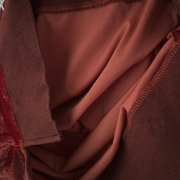 Rags to Raches red velour snowflake geostar sweatshirt adult size small women’s - Picture 4 of 7